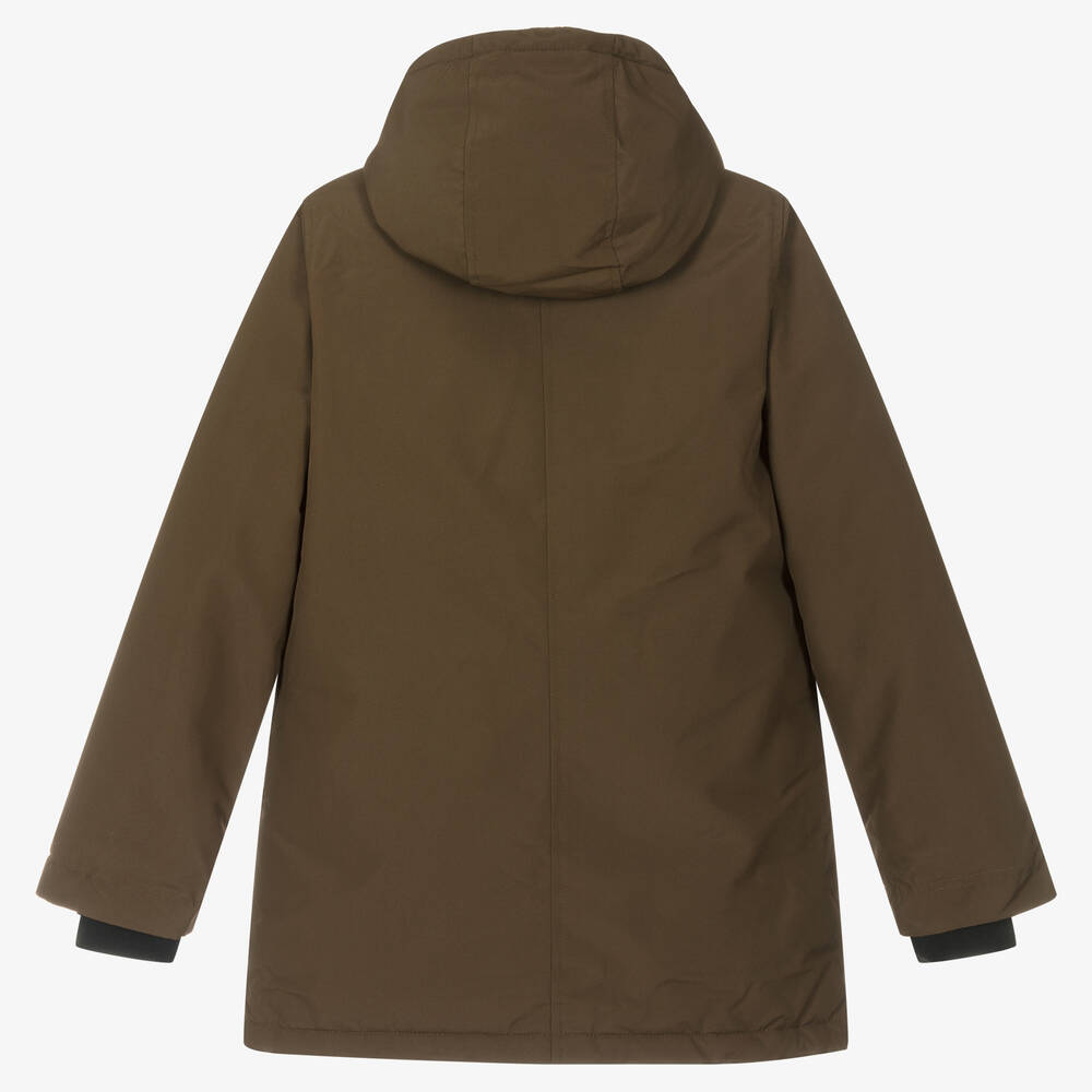 BOSS Parka marron capuche ado gar on