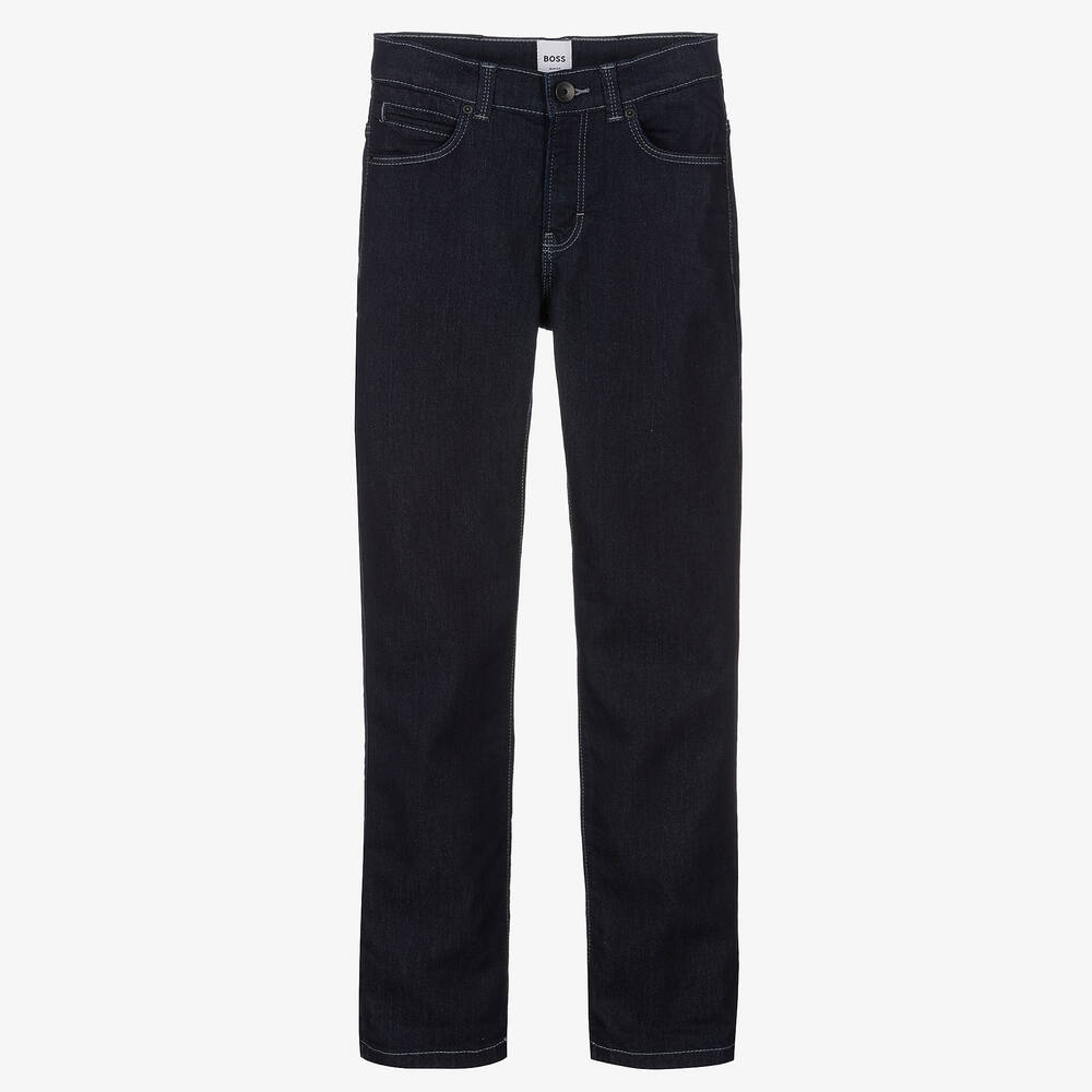 BOSS - Dunkelblaue Teen Denim-Jeans (J) | Childrensalon