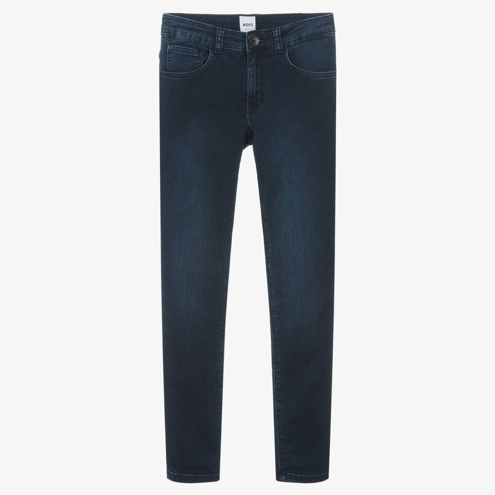 BOSS-Teen Boys Dark Blue Skinny Jeans | Childrensalon Outlet