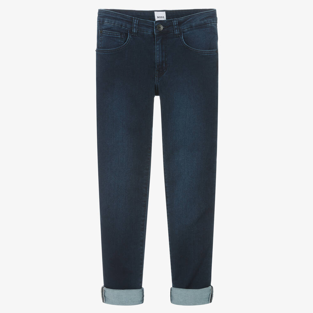 BOSS - Синие джинсы скинни для подростков | Childrensalon