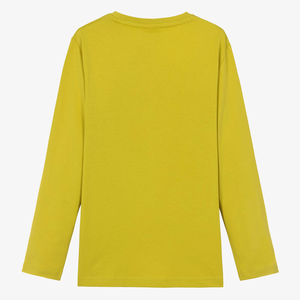 BOSS-Teen Boys Green Cotton Top | Childrensalon Outlet