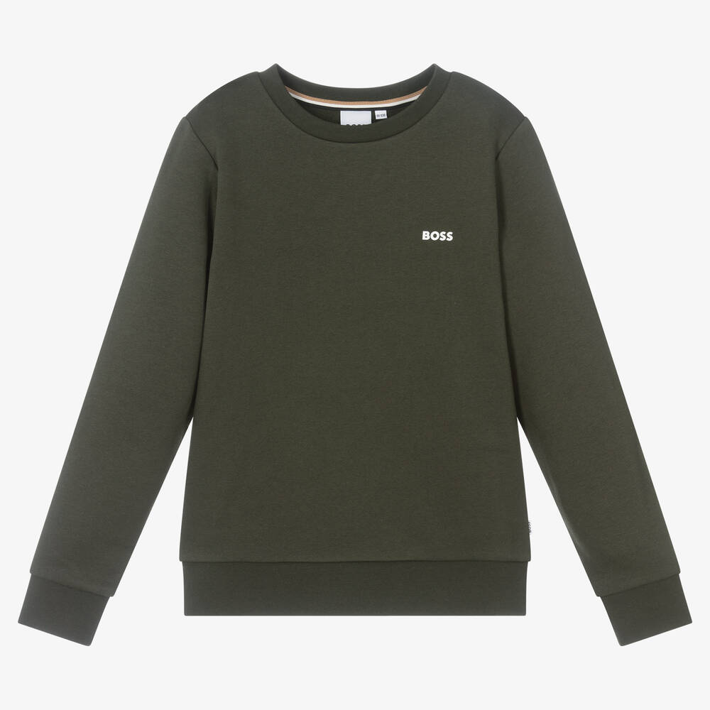 BOSS - Grünes Teen Sweatshirt (J) | Childrensalon