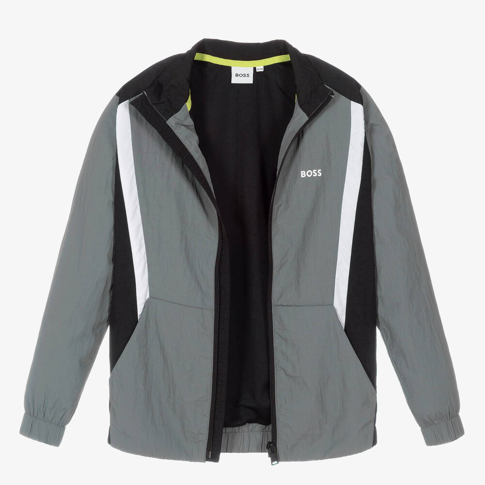 Hugo boss grey jacket online