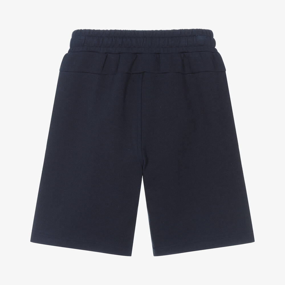 BOSS-Teen Boys Navy Blue Jersey Shorts | Childrensalon Outlet