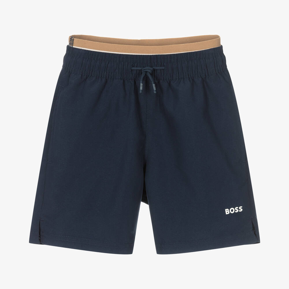 BOSS - Navyblaue Teen Badeshorts (J) | Childrensalon