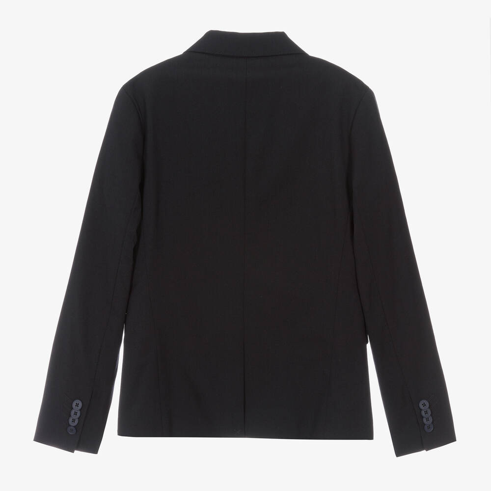 BOSS-جاكيت بلايزر مزيج صوف لون كحلي تينز ولادي | Childrensalon Outlet