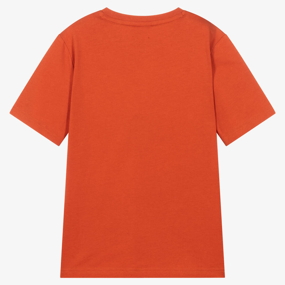 BOSS-Оранжевая хлопковая футболка для мальчиков-подростков | Childrensalon Outlet