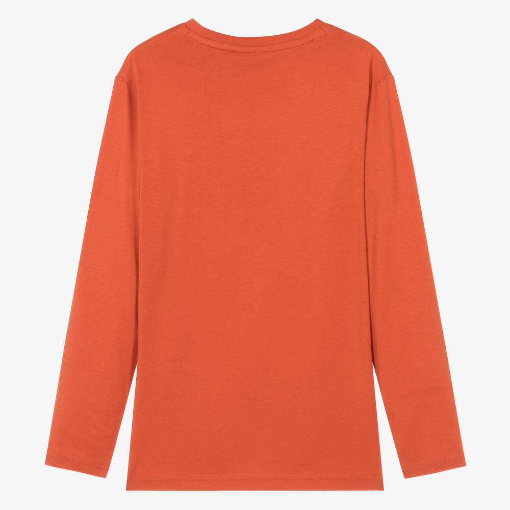 BOSS-Teen Boys Orange Cotton Top | Childrensalon Outlet