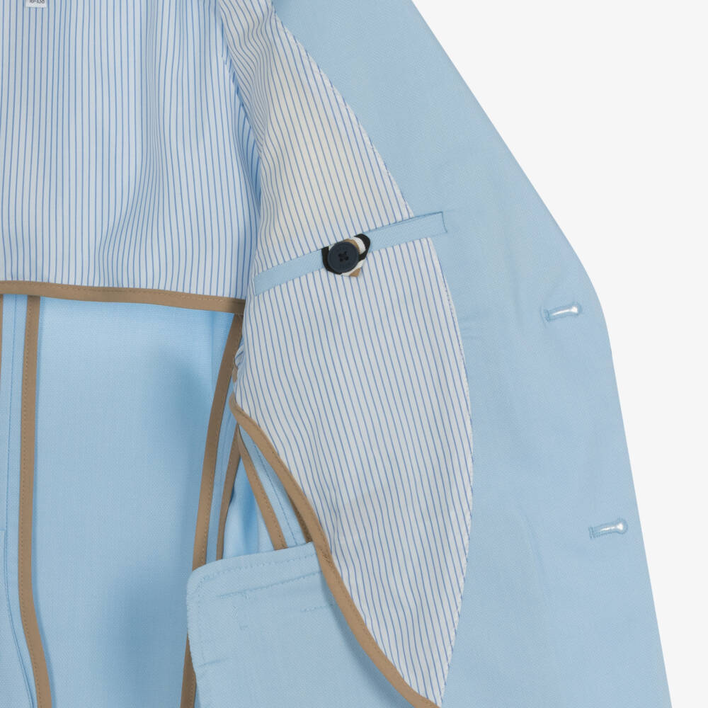 BOSS-Teen Boys Pale Blue Blazer | Childrensalon Outlet