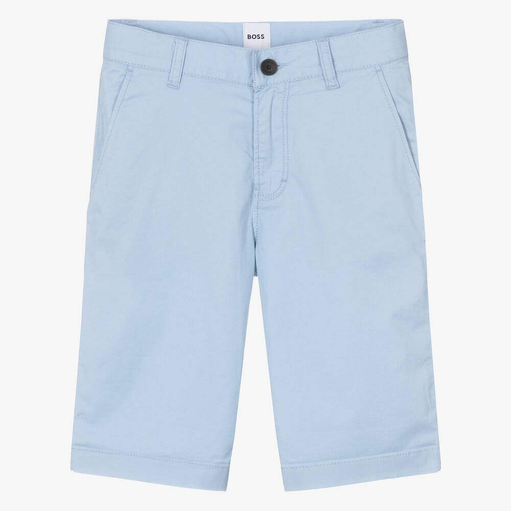 Boys light blue chino shorts hotsell