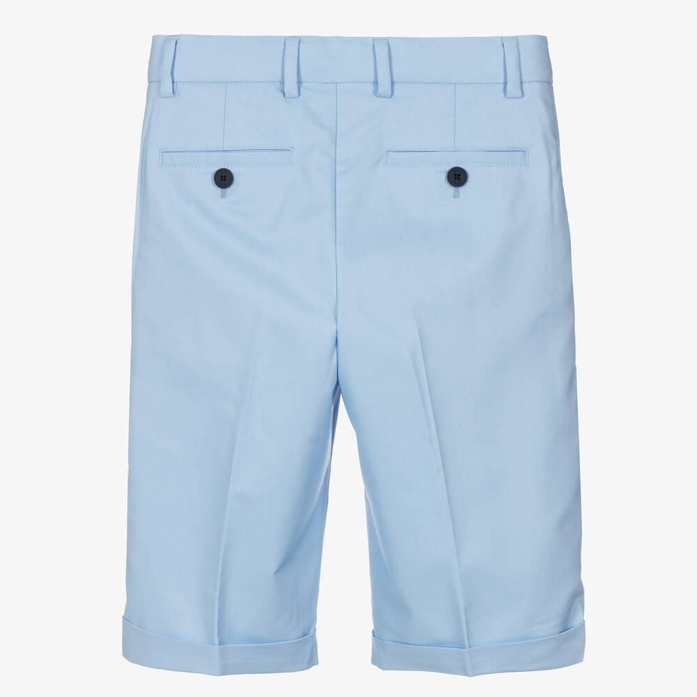 بوس-شورت رسمي مزيج فيسكوز لون أزرق فاتح للمراهقين | Childrensalon Outlet