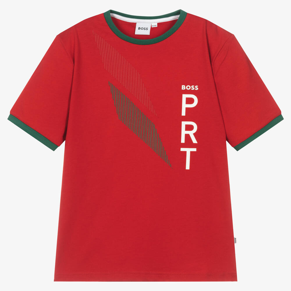BOSS - Teen Boys Portugal T-Shirt | Childrensalon