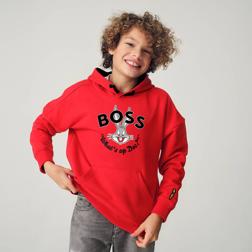 Red looney tunes hoodie hotsell