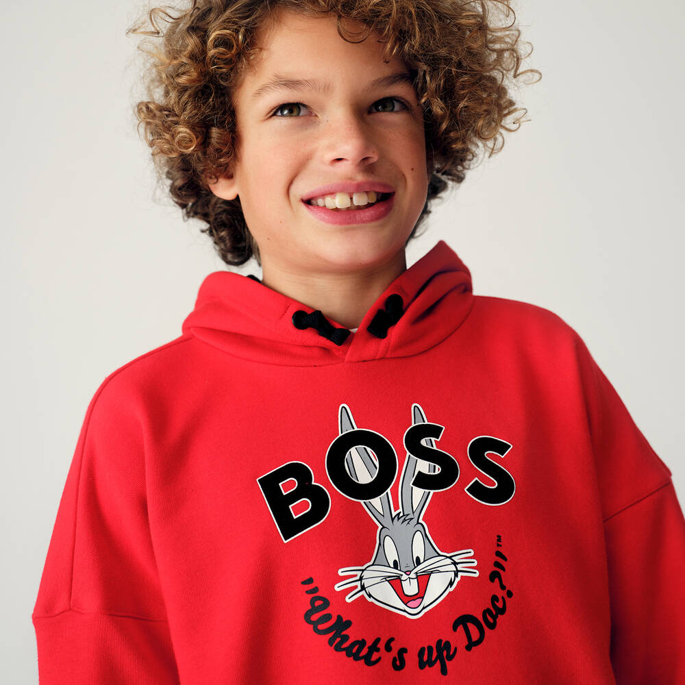 Red looney cheap tunes hoodie