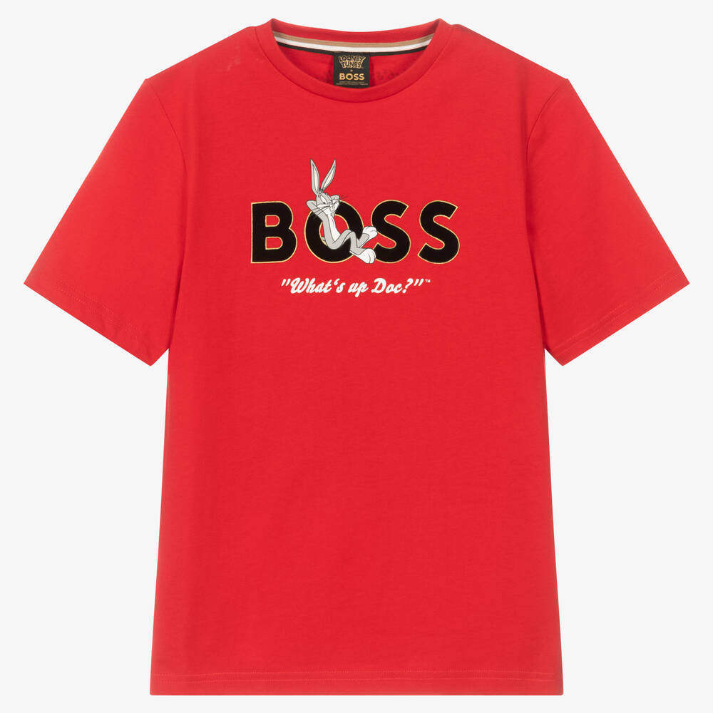 BOSS - Rotes Teen Looney Tunes™ T-Shirt | Childrensalon