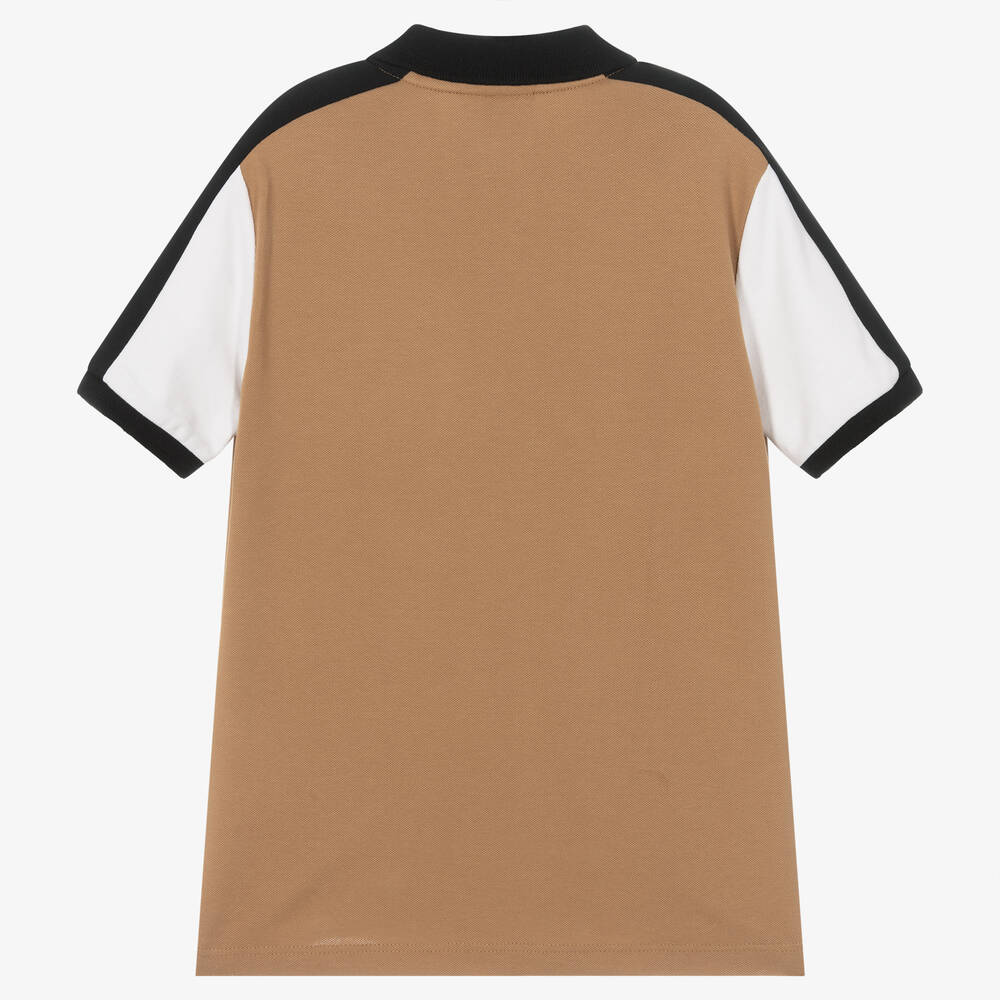 BOSS-Коричневая рубашка поло | Childrensalon Outlet