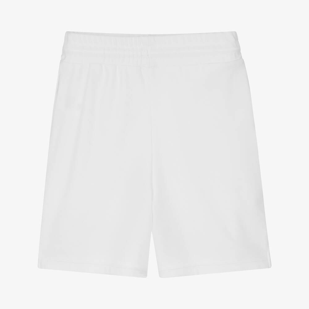 Kids white football shorts shop