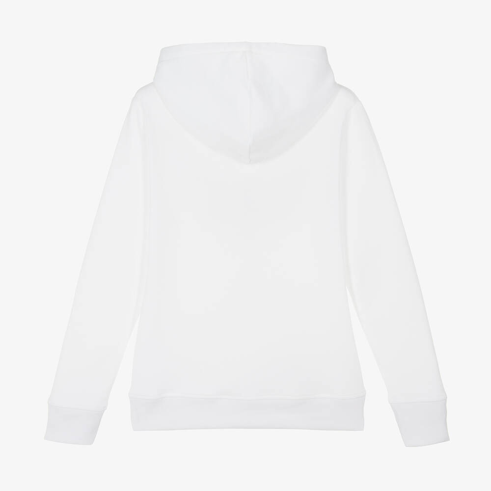 BOSS-Белая худи из джерси для подростков | Childrensalon Outlet