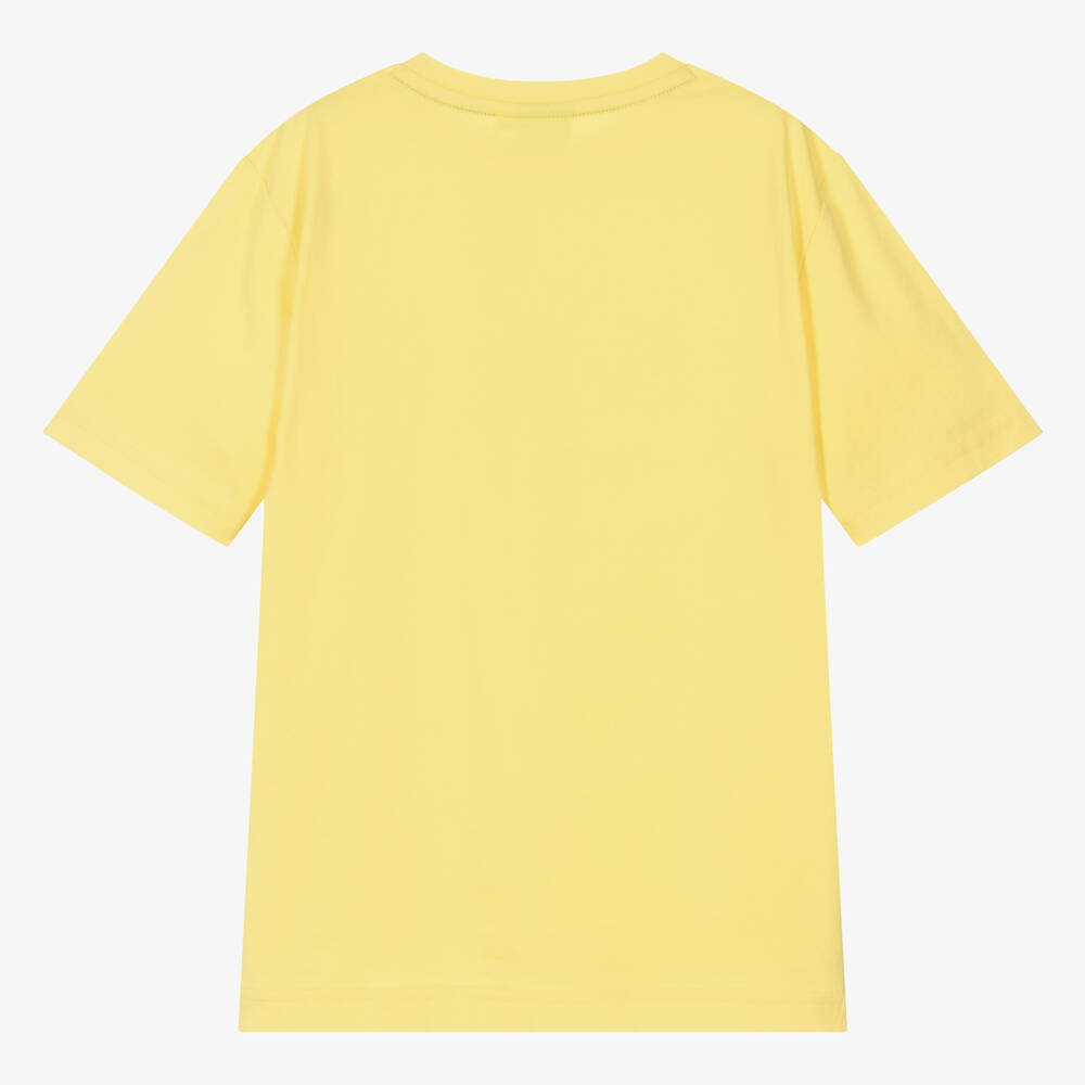 BOSS Teen Boys Yellow Cotton T Shirt Childrensalon Outlet