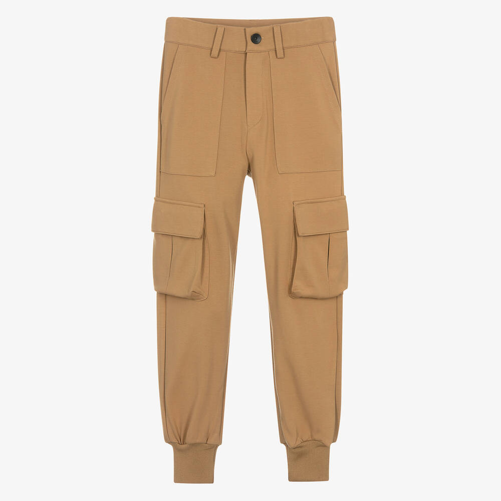 BOSS - Teen Girls Beige Milano Cargo Trousers | Childrensalon