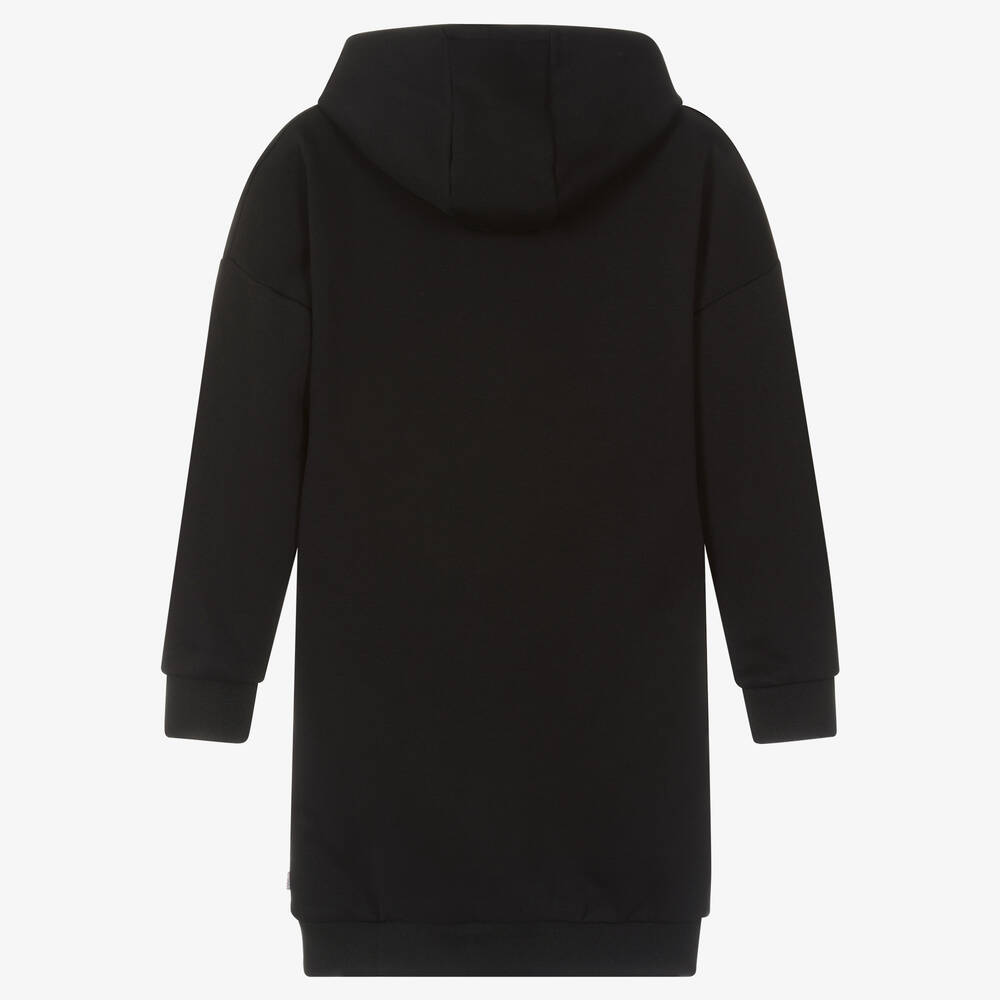 BOSS-Teen Girls Black Cotton Sweatshirt Dress | Childrensalon Outlet