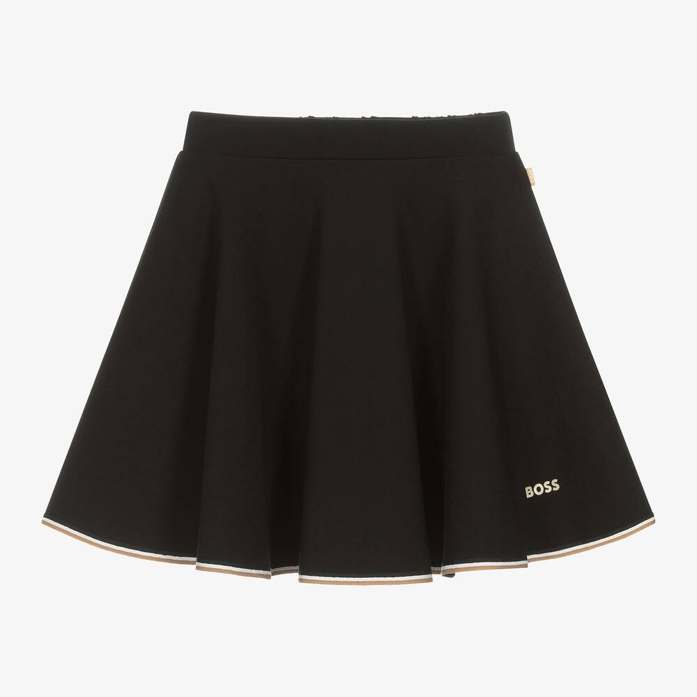 BOSS - Teen Girls Black Milano Jersey Skirt | Childrensalon
