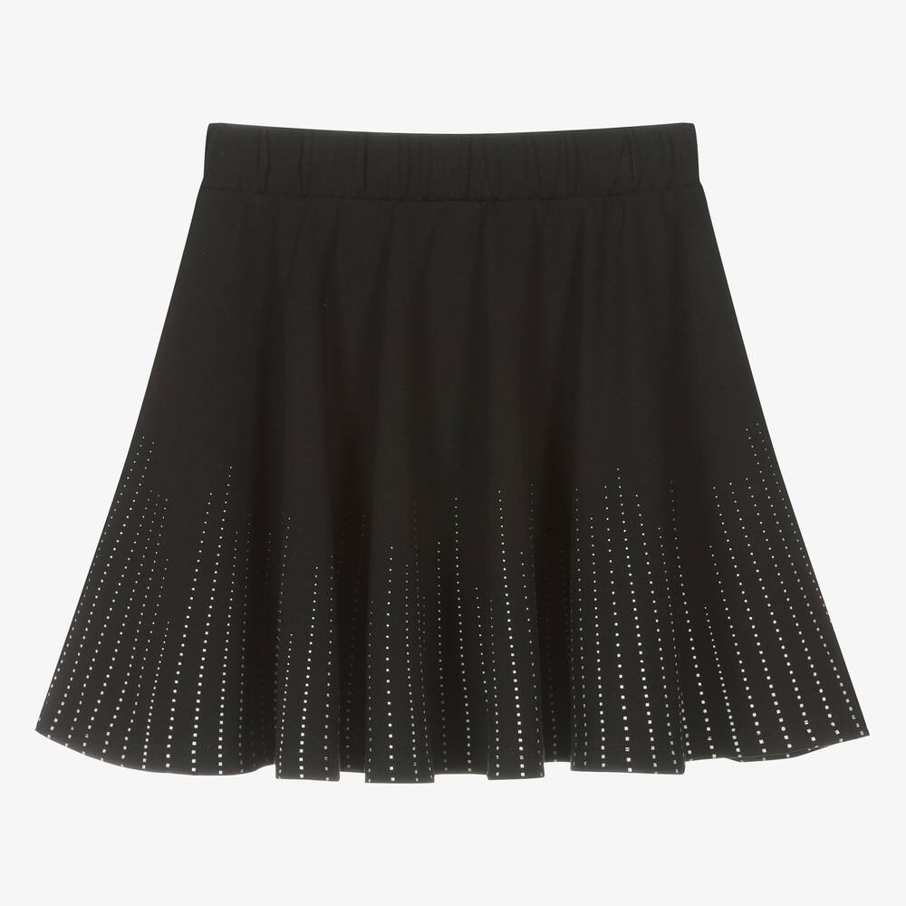BOSS-Teen Girls Black Skater Skirt | Childrensalon Outlet