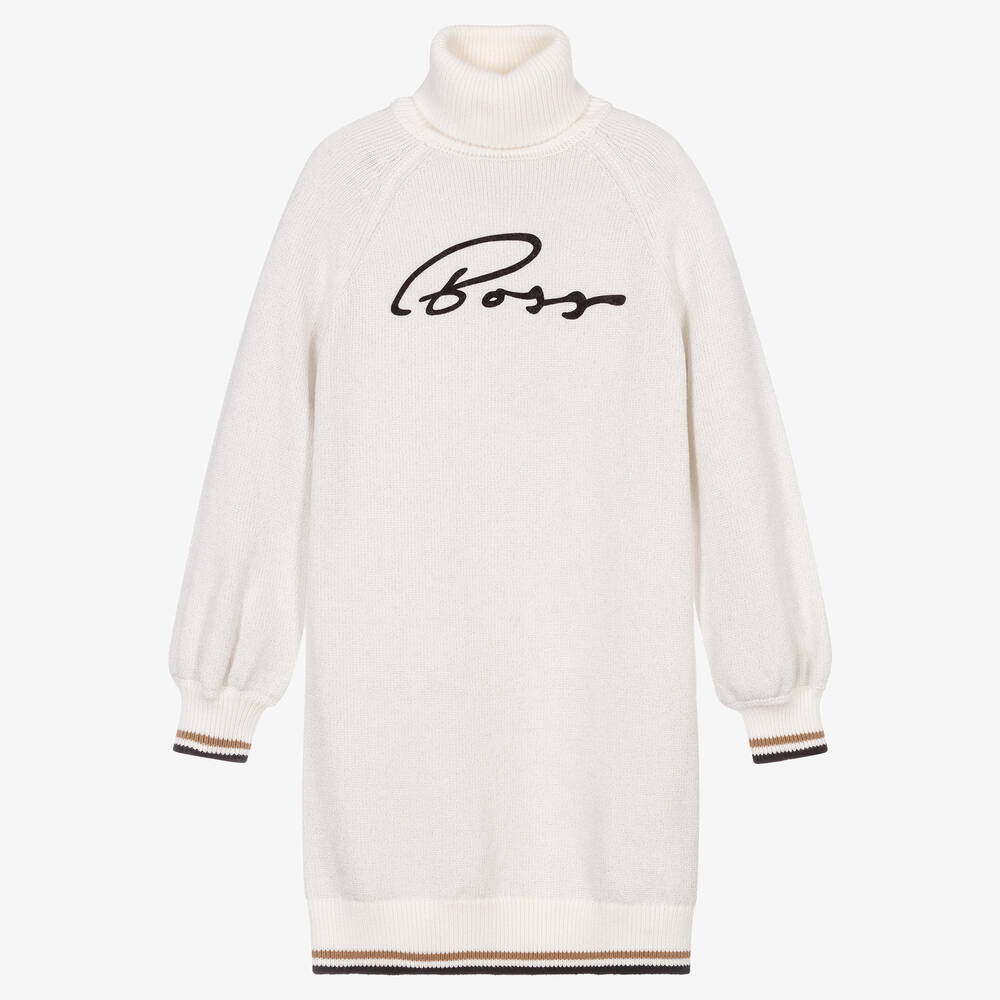 BOSS - Teen Girls Ivory Sweater Dress | Childrensalon