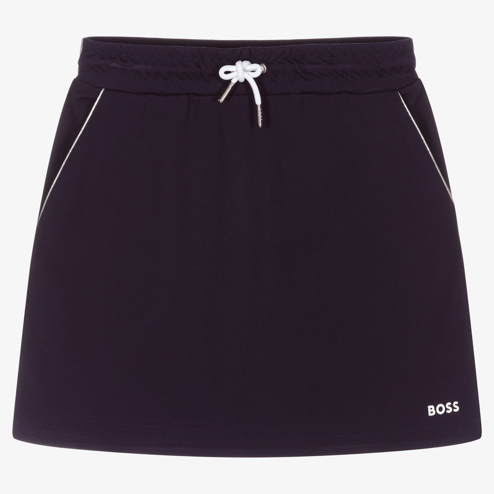 BOSS - Teen Girls Navy Blue Skirt | Childrensalon