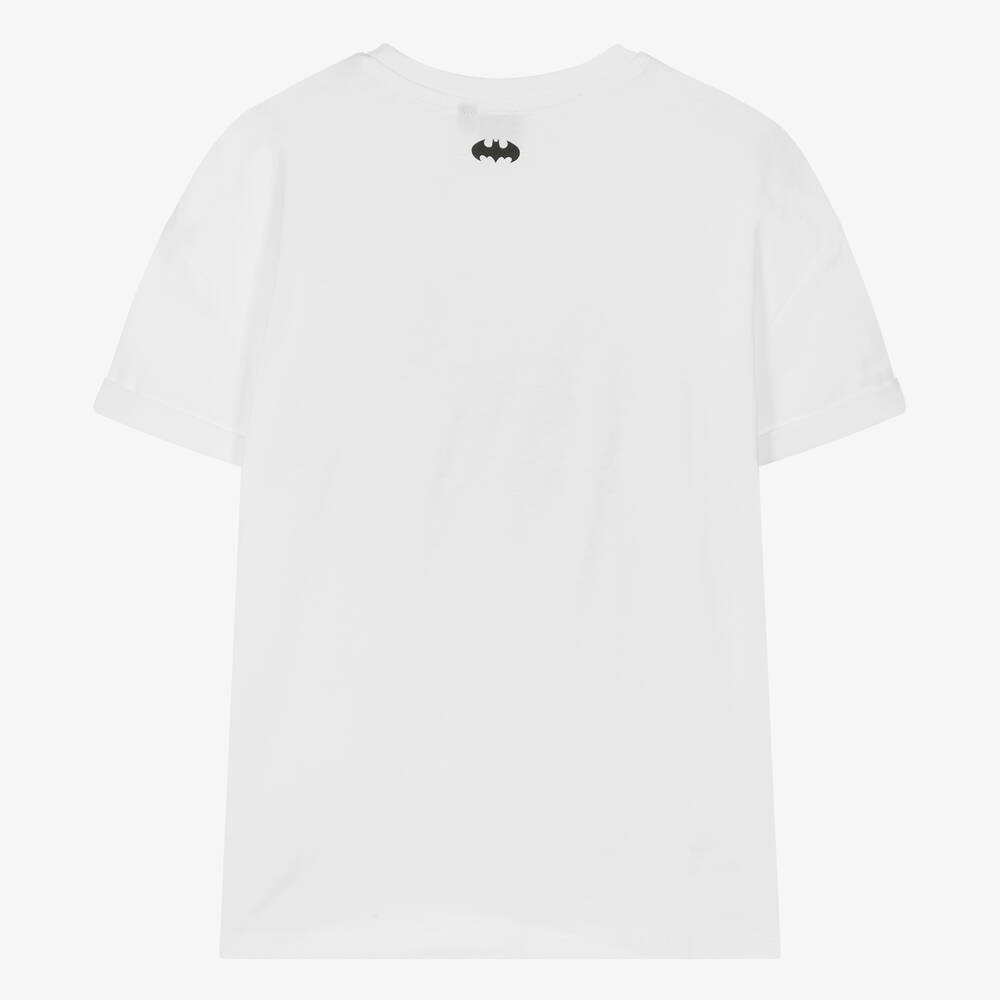 BOSS-تيشيرت تينز بناتي قطن جيرسي لون أبيض | Childrensalon Outlet