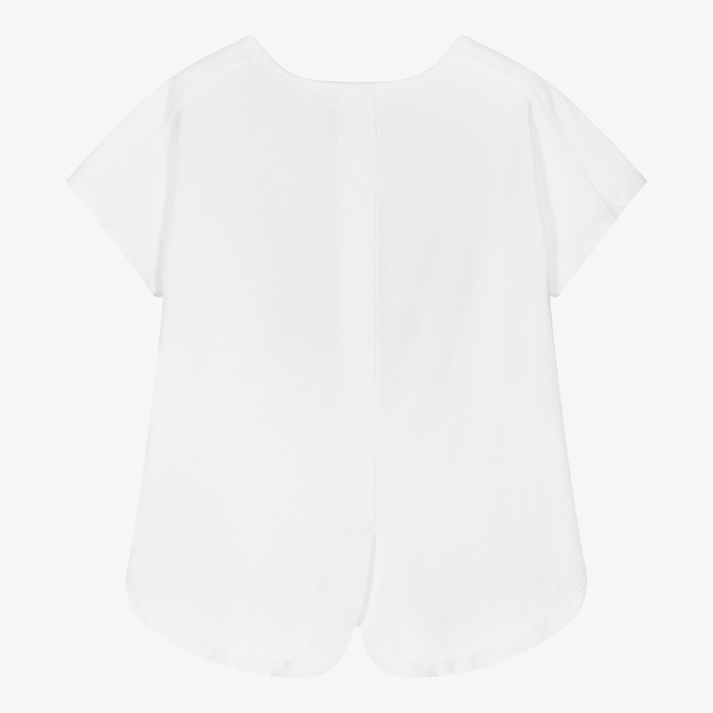 BOSS-Белая футболка для девочек-подростков | Childrensalon Outlet