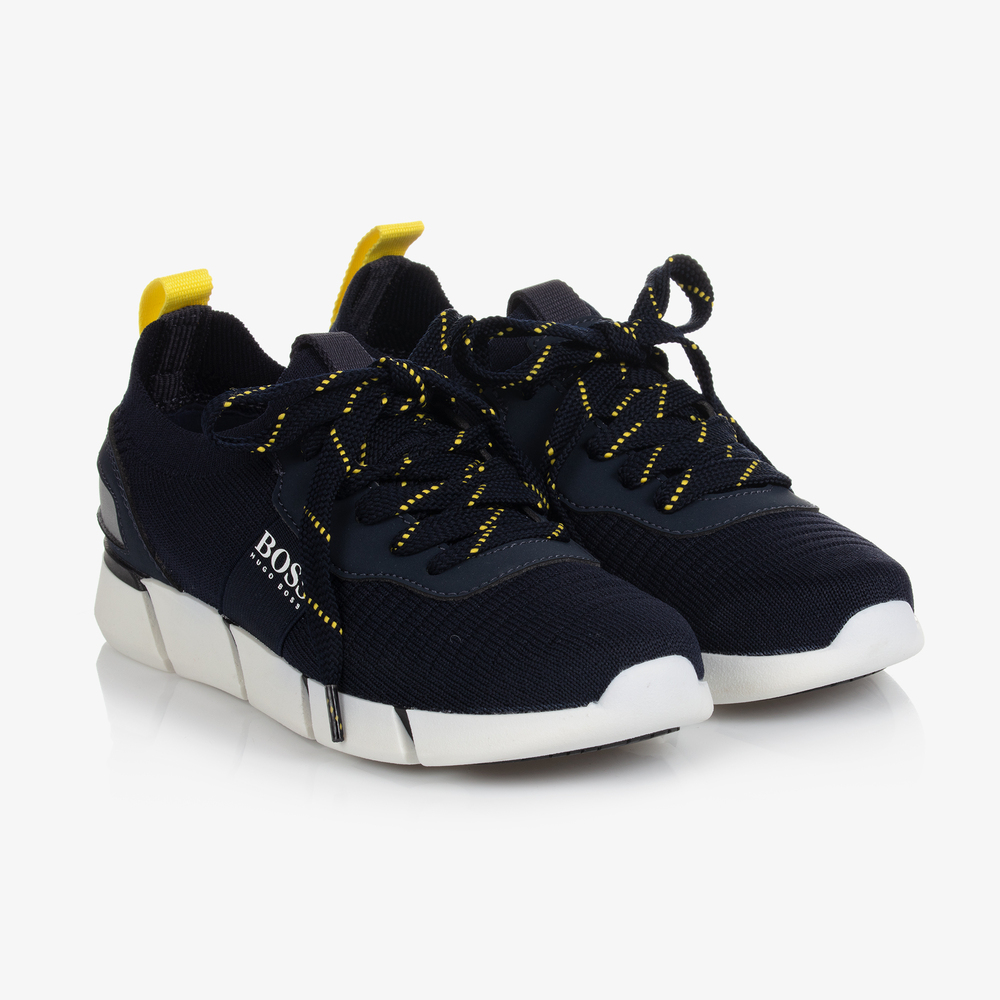 BOSS - Navyblaue Teen Sneakers | Childrensalon