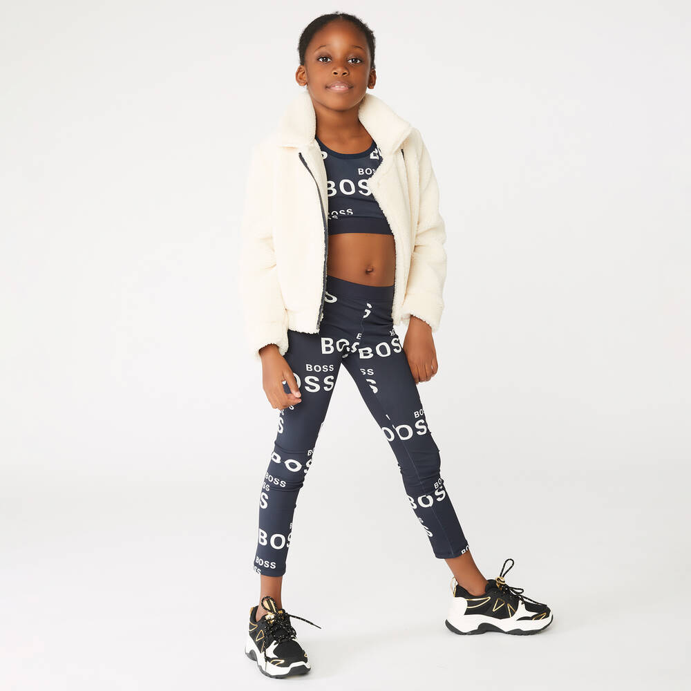 BOSS-Синий спортивный топ для подростков | Childrensalon Outlet