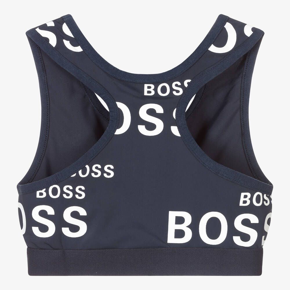 BOSS-Синий спортивный топ для подростков | Childrensalon Outlet
