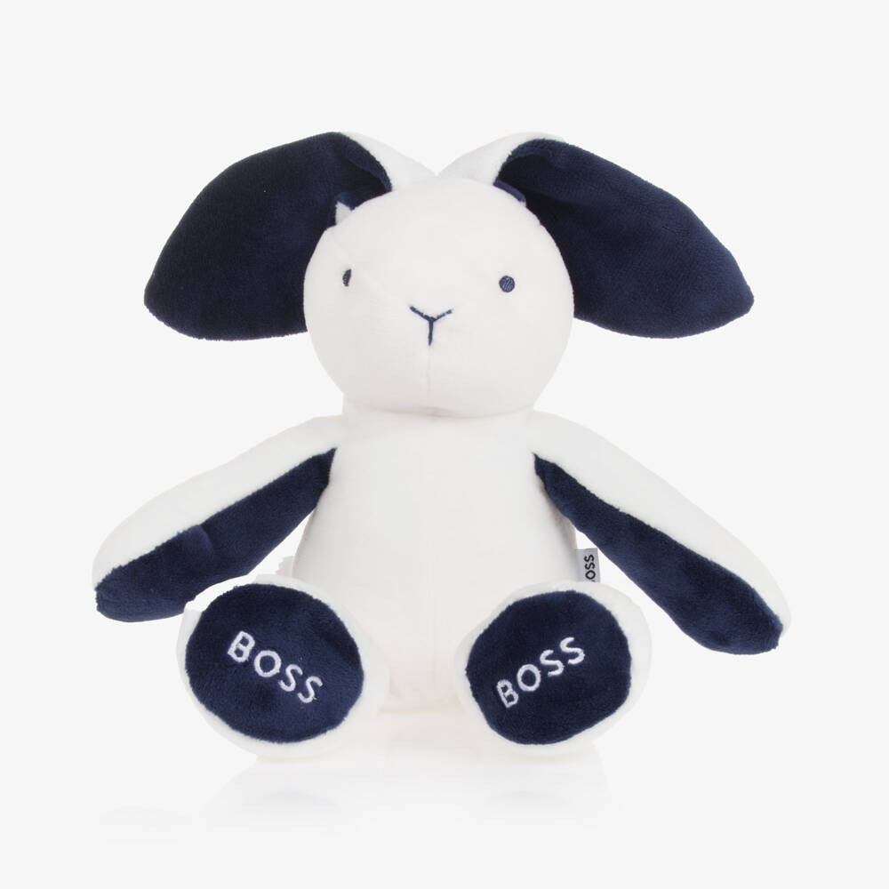 BOSS-White Bunny Soft Toy (40cm) | Childrensalon Outlet