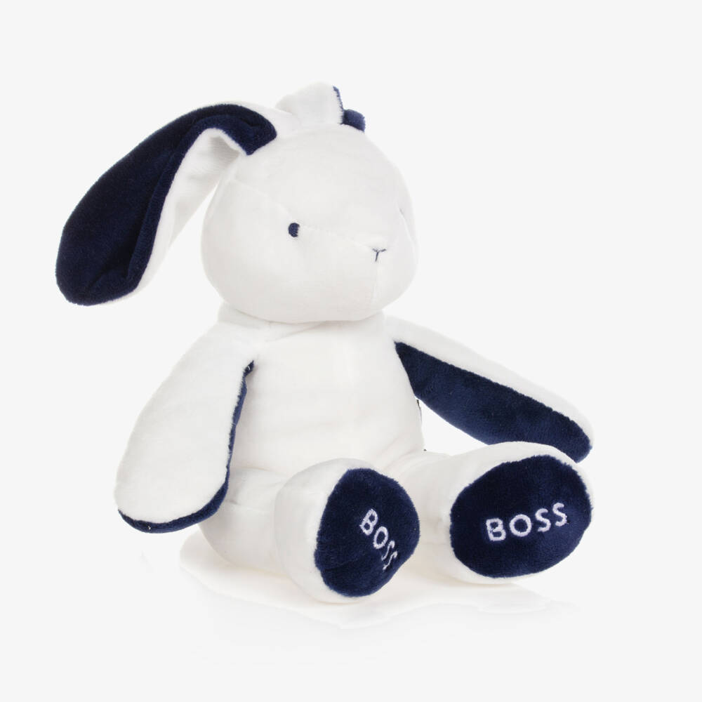 BOSS-White Bunny Soft Toy (40cm) | Childrensalon Outlet