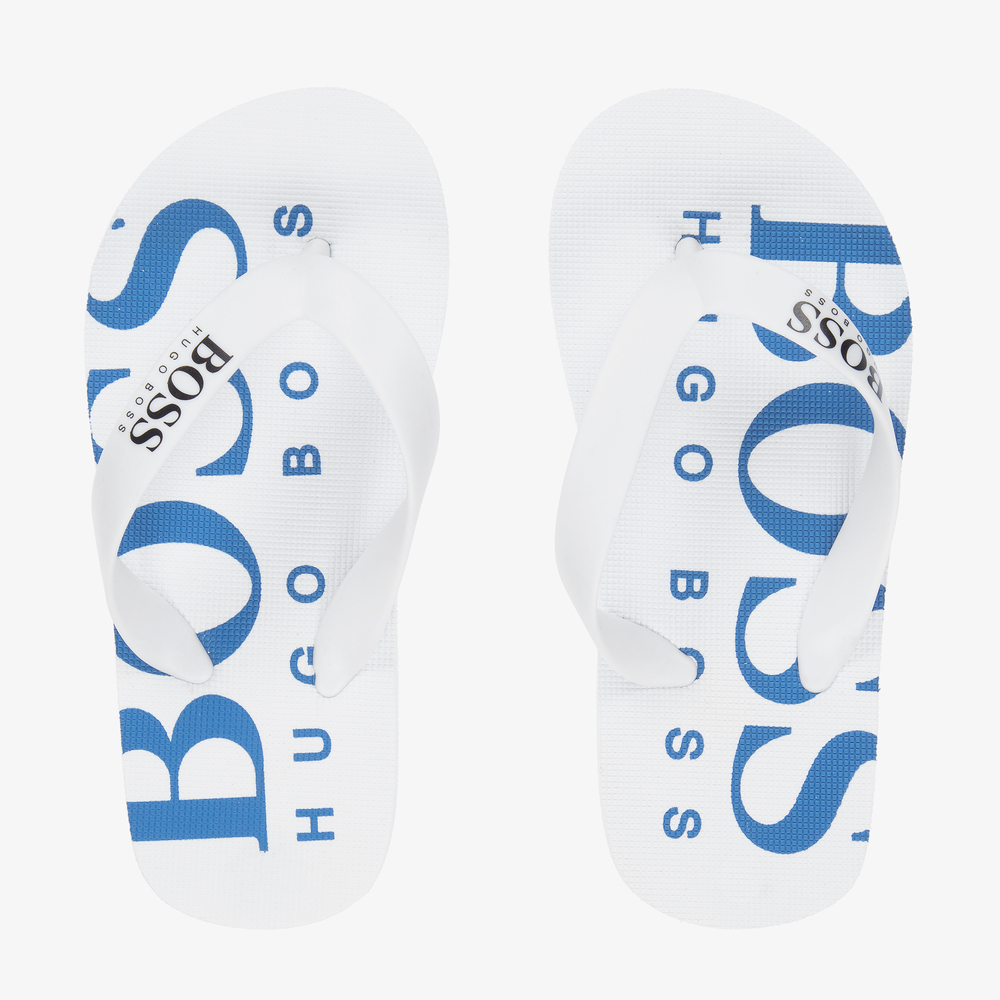 BOSS - Tongs blanches | Childrensalon