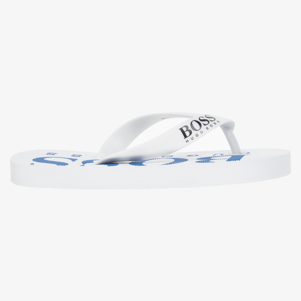 Hugo boss flip flops new arrivals white