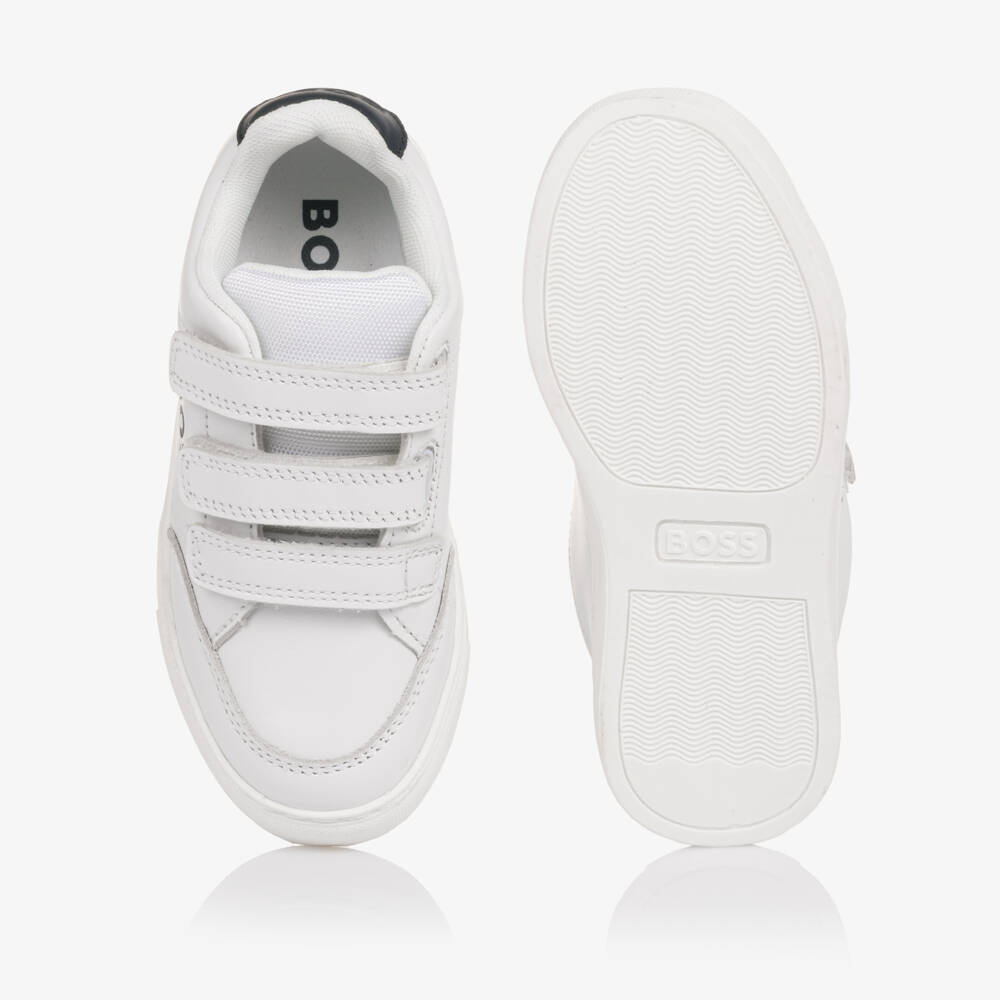 BOSS-White Logo Trainers | Childrensalon Outlet