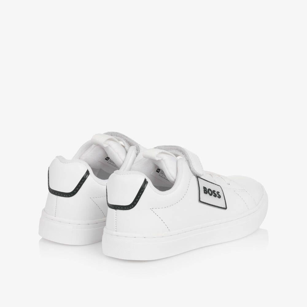 BOSS-White Trainers | Childrensalon Outlet