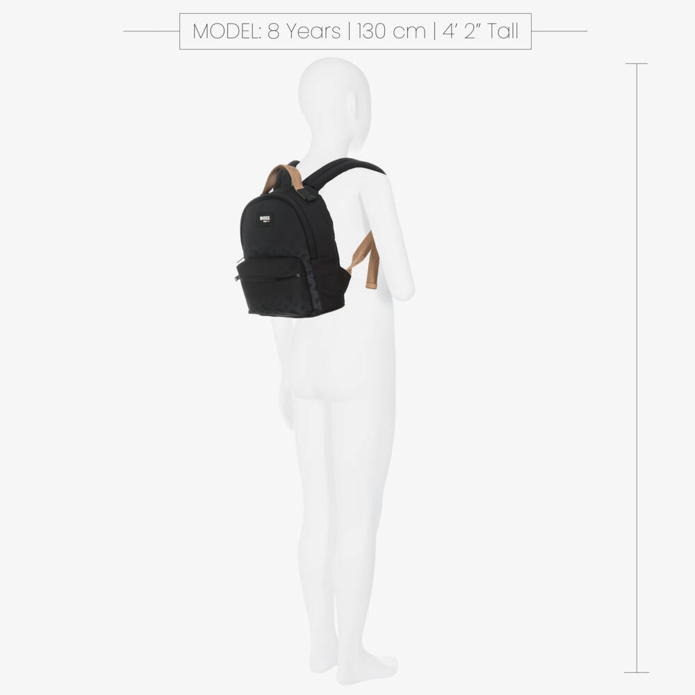 BOSS-Young Gentlemen's Ebony Signature Backpack | Childrensalon Outlet