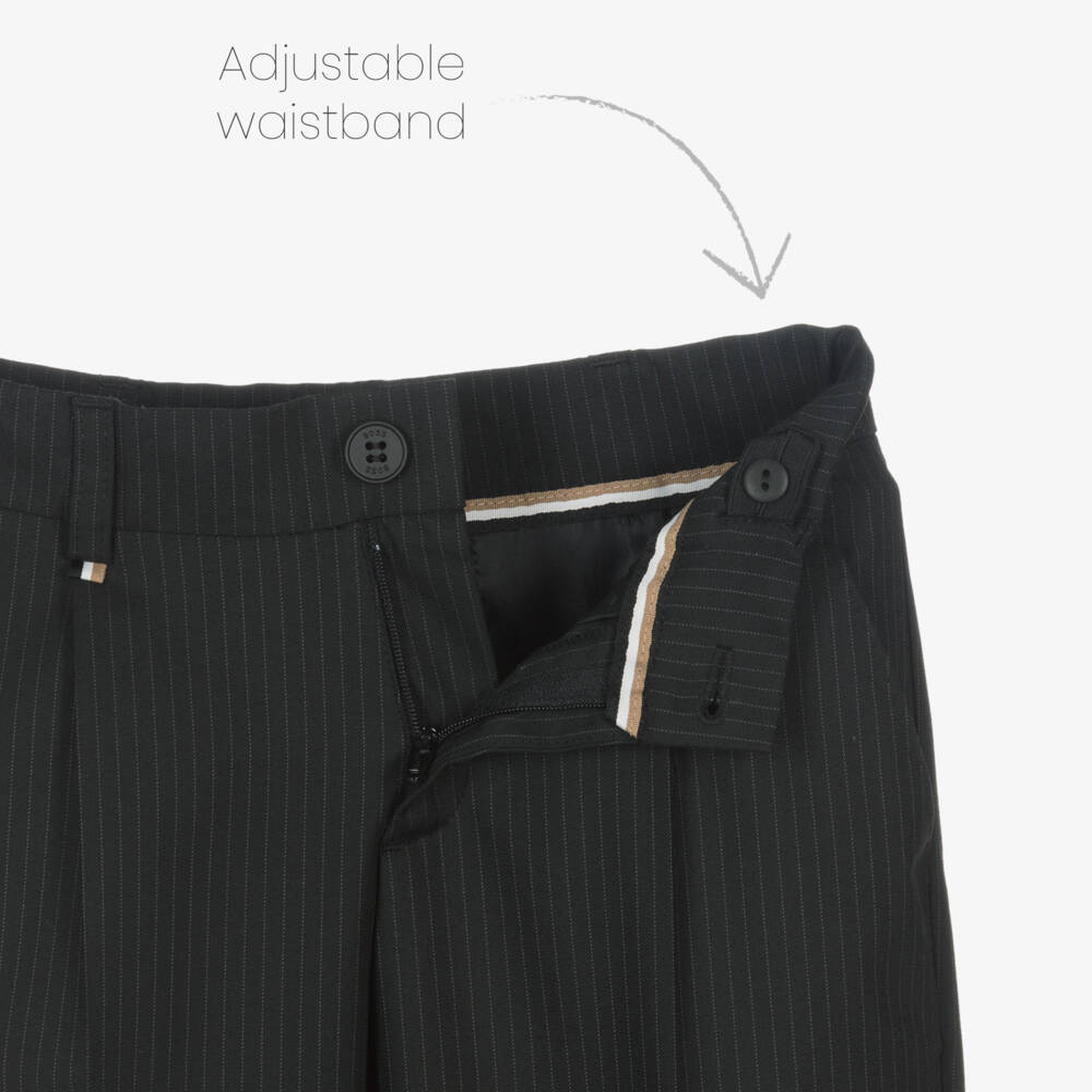 BOSS-بنطلون مخطط أنيق للأولاد الصغار | Childrensalon Outlet