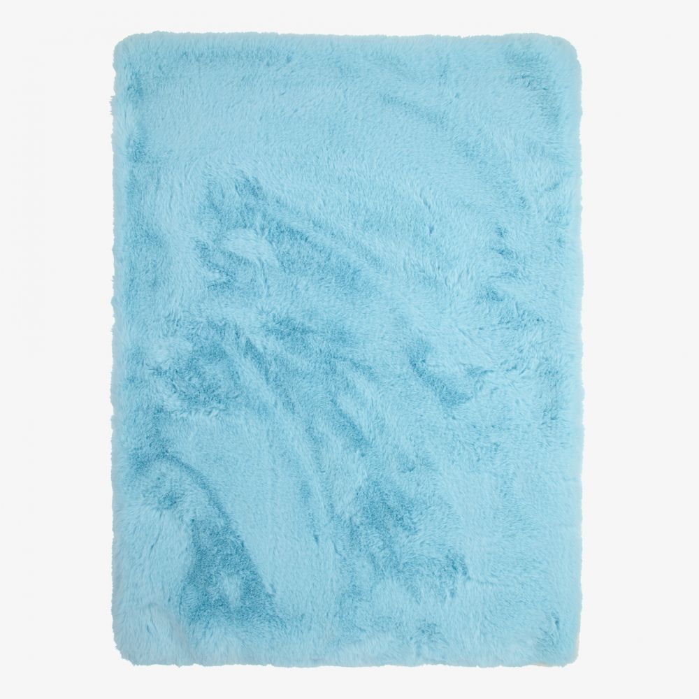 Bowtique London - Blue Fur Blanket (83cm) | Childrensalon