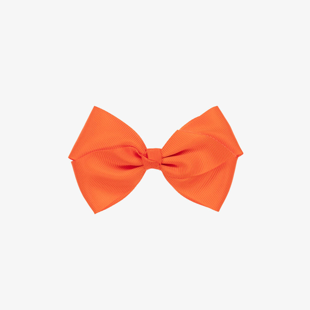 Bowtique London-Girls Autumn Orange Ribbon Clip | Childrensalon Outlet