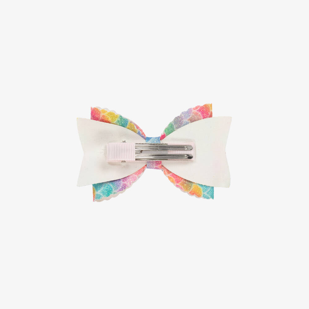 Bowtique London-Girls Glitter Mermaid Bow Clip | Childrensalon Outlet