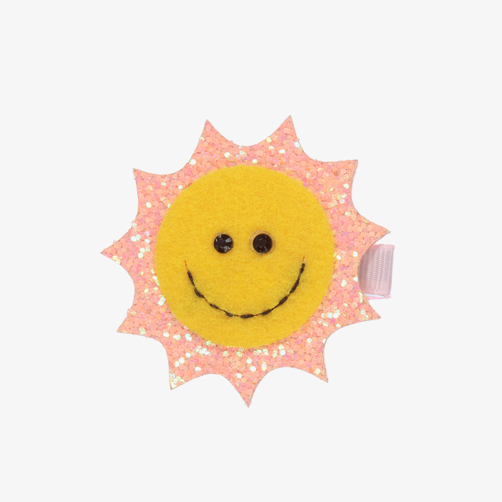 Bowtique London-Girls Glitter Sun Hair Clip | Childrensalon Outlet