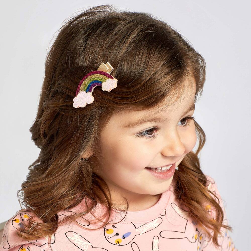Bowtique London-Girls Glitter Unicorn Hair Clips Trio | Childrensalon Outlet