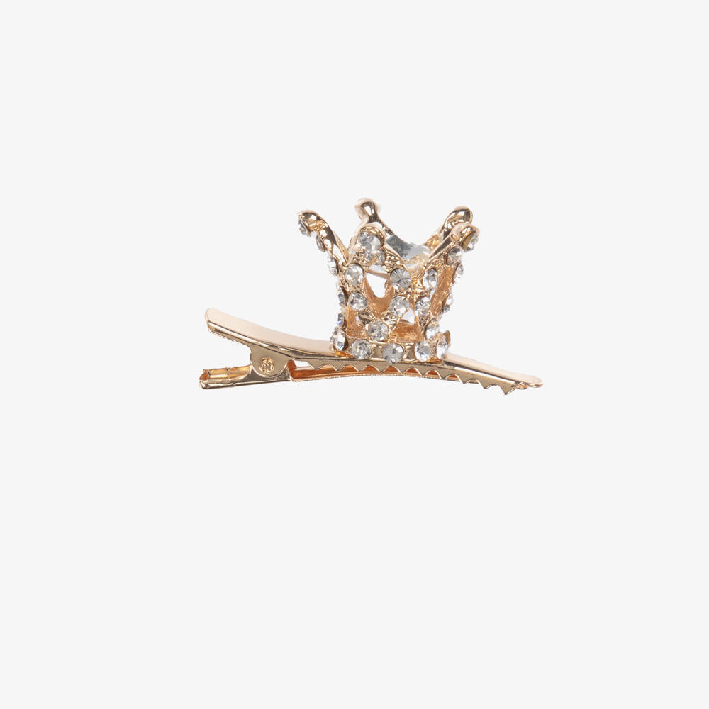 Bowtique London-Girls Golden Tiara Hairclip | Childrensalon Outlet