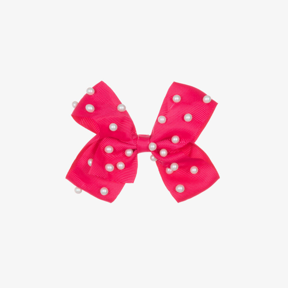 Bowtique London-Girls Pearl-Embellished Pink Hair Clip | Childrensalon Outlet