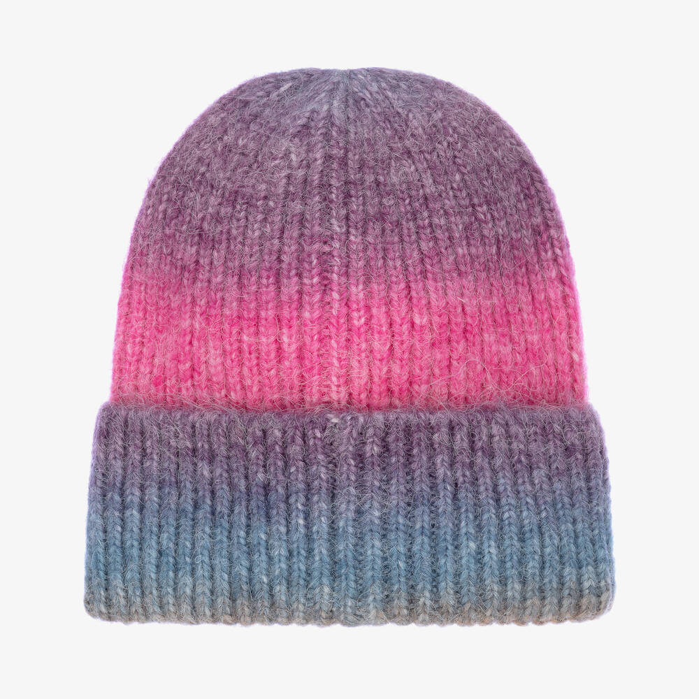 Bowtique London-Розовая вязаная шапка-бини с эффектом омбре | Childrensalon Outlet